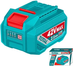 Аккумулятор TOTAL TFBLI42201 (42В/2 Ah) Аккумулятор TOTAL TFBLI42201 (42В/2 Ah)