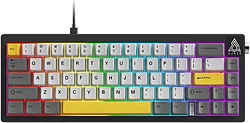 Клавиатура Ajazz AK650 Wired gray/white/yellow, Ajazz Bright Moon