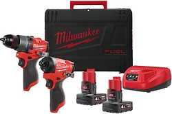 Дрель-шуруповерт Milwaukee M12FPP2A2-402X 4933480587 (шуруповерт, винтоверт, 2 АКБ, кейс)