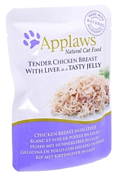 Applaws Cat Pouch Tender Chicken Breast with Liver in a tasty jelly (0.07 кг) 16 шт.