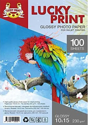 Lucky Print Глянцевая 10x15 230 г/кв.м. 100 листов