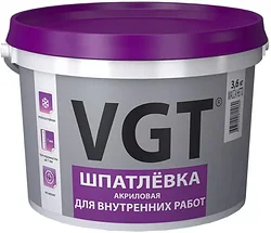 Шпатлевка VGT Для внутренних работ (3.6 кг)