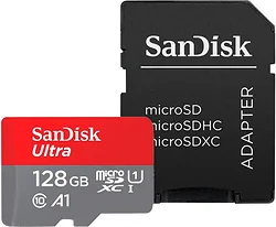 Карта памяти SanDisk Ultra SDSQUAB-128G-GN6MA 128GB (с адаптером)