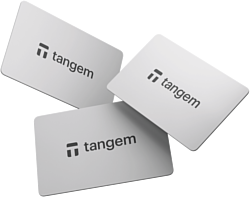 Аппаратный криптокошелек Tangem Wallet 2.0 набор из 3 карт (белый)