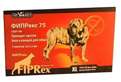 Vet-Agro Фипрекс 75 спот-он для собак более 40 кг