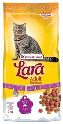 Корм для кошек Lara (2 кг) Adult Sterilized с курицей для стерилизованных кошек