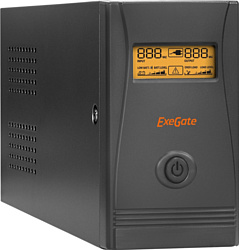 Источник бесперебойного питания ExeGate Power Smart ULB-650.LCD.AVR.EURO.RJ.USB