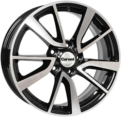 Carwel Kadam-ab 7x17/5x114.3 D60.1 ET45 AB/Черный с полировкой