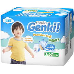 GENKI! Premium Soft L 4 Maxi (9-14 кг) 30 шт