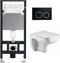 Унитаз WeltWasser Amberg 506+Kehlbach 004 GL-WT+Amberg RD-BL