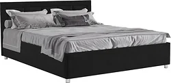 Кровать Мебель-АРС Версаль 160 (велюр черный/НВ-178/17)