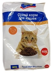 Aro (0.4 кг) Сухой корм для кошек с курицей