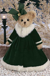 Bearington Мишка в зеленом платье с бантом (36 см) (173182)