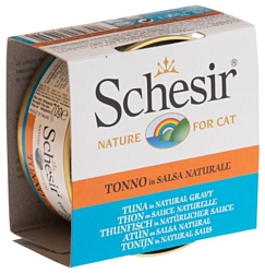 Schesir Кусочки в желе. Тунец в натуральном соусе. Консервы для кошек (0.07 кг) 1 шт.