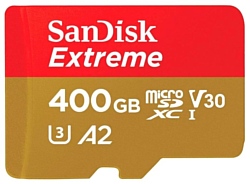 SanDisk Extreme microSDXC Class 10 UHS Class 3 V30 A2 160MB/s 400GB + SD adapter