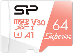 Silicon Power Superior A1 microSDXC SP064GBSTXDV3V20 64GB