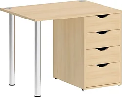 Стол для работы Riva Home Office VR.SP-3-98.4 Silver (акация лорка)