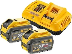 Аккумулятор с зарядным устройством DeWALT 2X 54V Li-Ion 12,0Ah + DCB118Y2