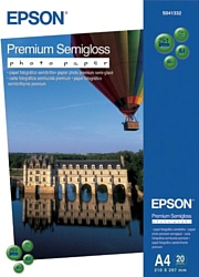 Epson Premium Semigloss Photo Paper A4 20 листов (C13S041332)