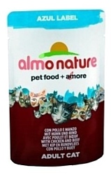 Almo Nature Azul Label Adult Cat Chicken and Beef (0.07 кг) 1 шт.