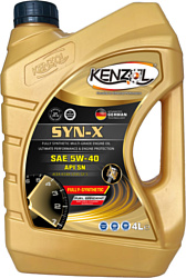 Моторное масло Kenzol Syn-X SAE 5W-40 API SN 4л