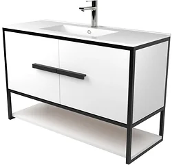 Тумба под умывальник Дабер 008 WeltWasser Deilbach 7517-100 Т8.10W.2.5 (черный/белый)