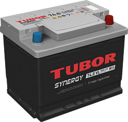 Автомобильный аккумулятор Tubor Synergy R+ низ (74Ah)