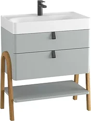 Тумба под умывальник Lauter Estel 70 (светло-серый п/мат)