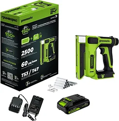 Скобозабиватель Greenworks G24CS10 3400107CUA Скобозабиватель Greenworks G24CS10 3400107CUA