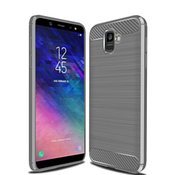Case Brushed Line для Samsung Galaxy A6 (серый)