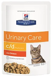 Корм для кошек Hill's (0.085 кг) 1 шт. Prescription Diet C/D Multicare Feline with Chicken wet