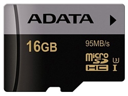 ADATA Premier Pro microSDHC Class 10 UHS-I U3 16GB + SD adapter