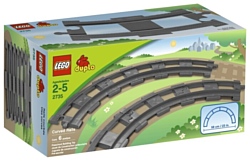 LEGO Duplo 2735 6 закругленных рельсов