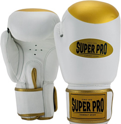 Super Pro Combat Gear Boxer Pro SPBG160-10350 18 oz (белый/золотистый)