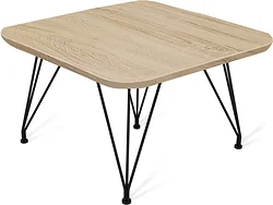 Журнальный столик Sheffilton SHT-TU29/H36/ЛДСП 60/60 (дуб сонома/черный муар)