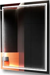 Зеркало Пекам  Astra2-80x100dpcl (взмах руки/подогрев/часы)