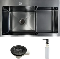 Кухонная мойка AKS Прямоугольная 78x48 левая