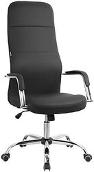 Кресло King Style Glance PU Chrome (черный)