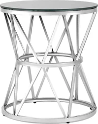 Журнальный столик Stool Group Вива 50x50 EET-080 (стекло черное/сталь серебристый) Журнальный столик Stool Group Вива 50x50 EET-080 (стекло черное/сталь серебристый)