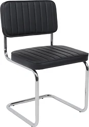 Стул AksHome Славия Люкс Pegaso (черная экокожа/хром) Стул AksHome Славия Люкс Pegaso (черная экокожа/хром)