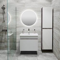 Тумба под умывальник Runo Runo Модена 65 + Оскар 65 (подвесная, железный камень) Тумба под умывальник Runo Runo Модена 65 + Оскар 65 (подвесная, железный камень)