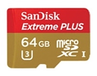Sandisk Extreme PLUS microSDXC Class 10 UHS Class 3 80MB/s 64GB