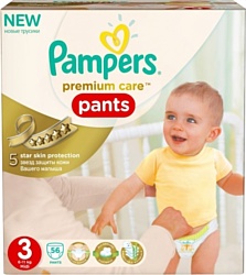 Pampers Premium Care Pants 3 Midi (56 шт)