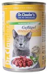 Dr. Clauder's Premium Cat Food консервы с курицей (0.415 кг) 20 шт.