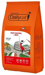 DailyCat (1.5 кг) Casual Line Adult Meat Cocktail + Beef