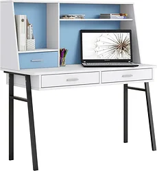 Стол для работы Polini Kids Aviv 1455 (белый/голубой) 0002083.117 Стол для работы Polini Kids Aviv 1455 (белый/голубой) 0002083.117