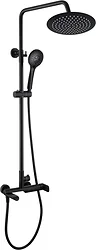 Душевая система Rubineta Olo BK + Ultra-10 SW DV3/4 BK (625123)