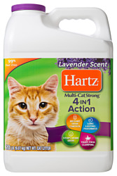 Hartz Multi-Cat Strong 4-in-1 Action Cat Litter Lavender Scent 9,07кг