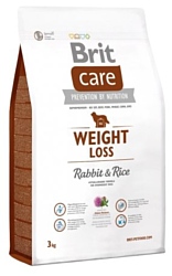Brit (3 кг) Care Weight Loss Rabbit & Rice