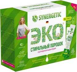 Стиральный порошок Synergetic в стиках 20 шт